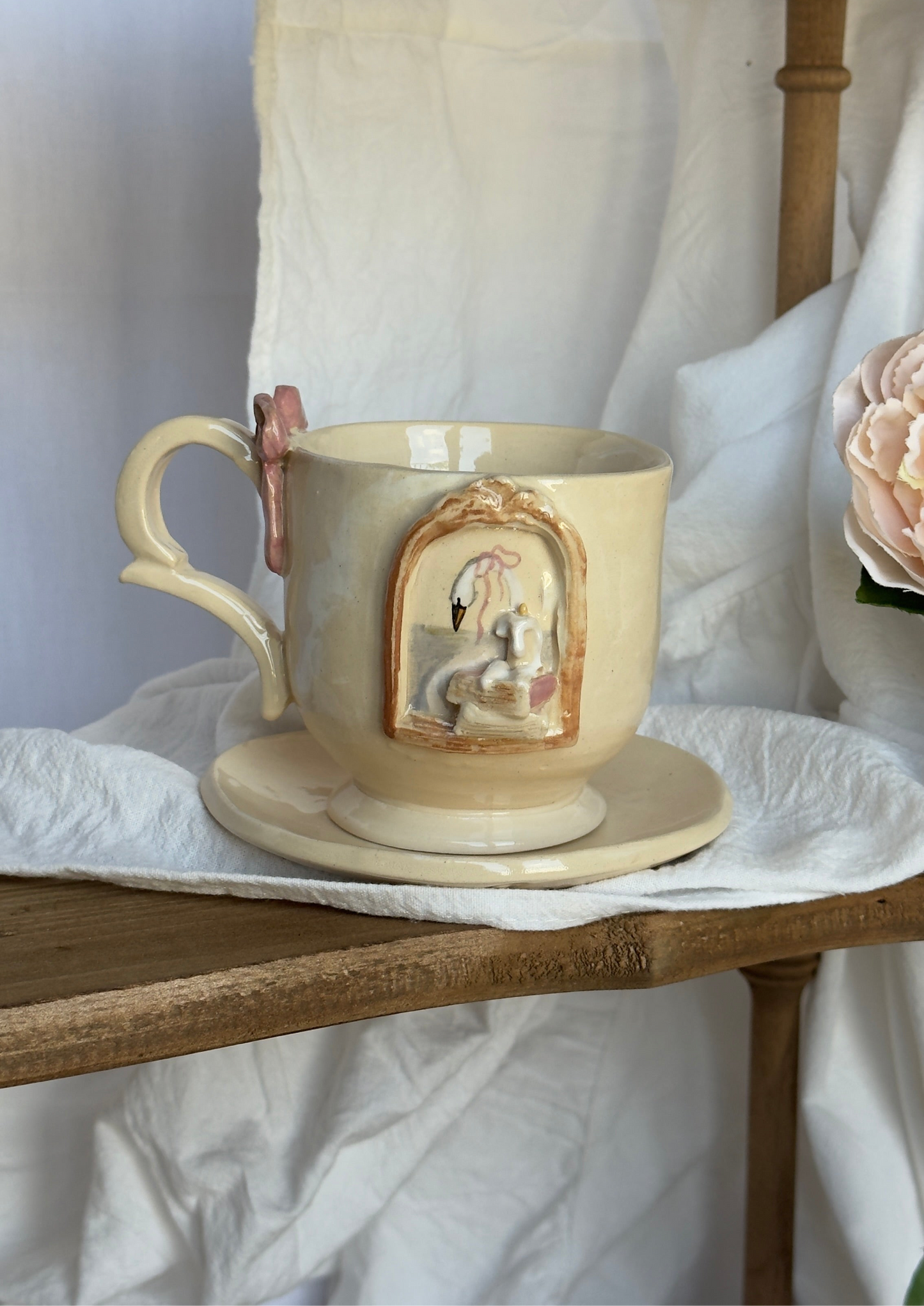Swan cup set