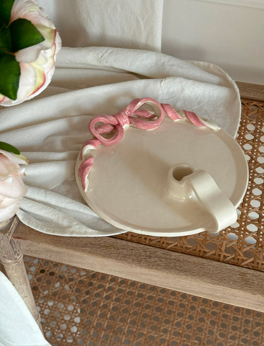 Tray candle holder