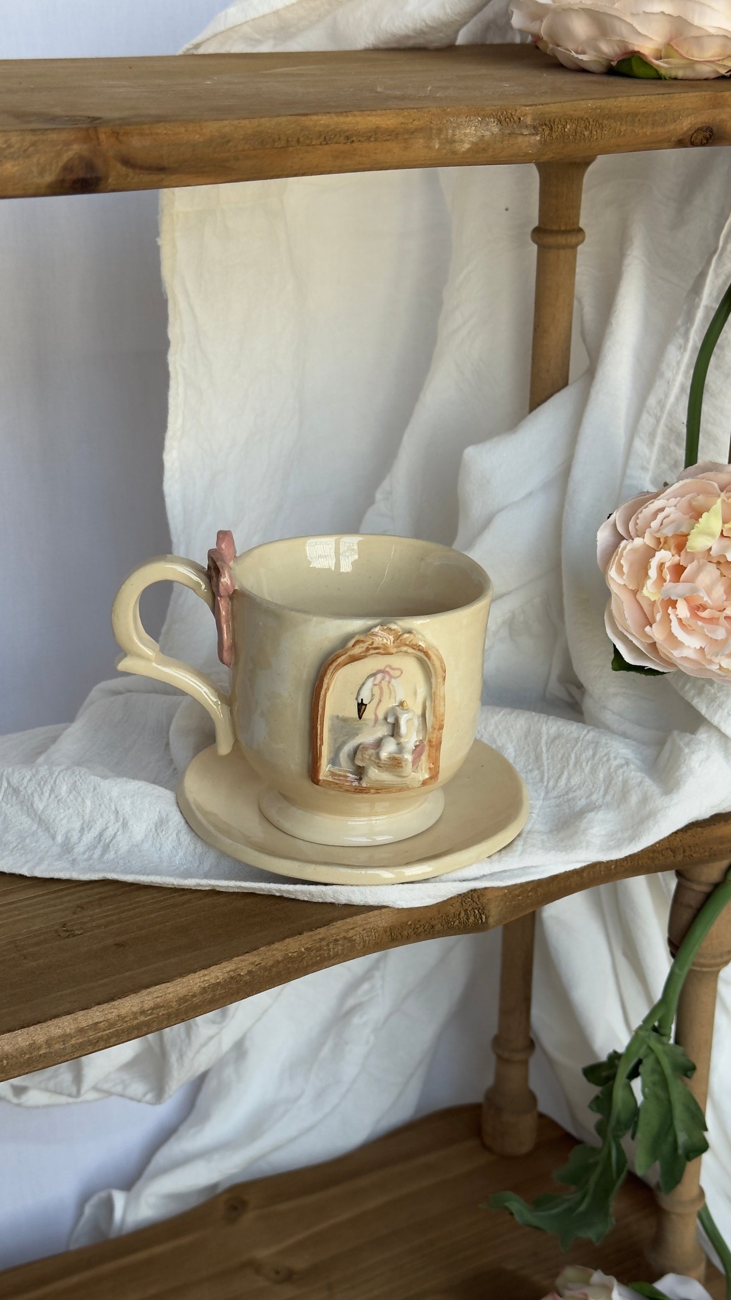 Swan cup set