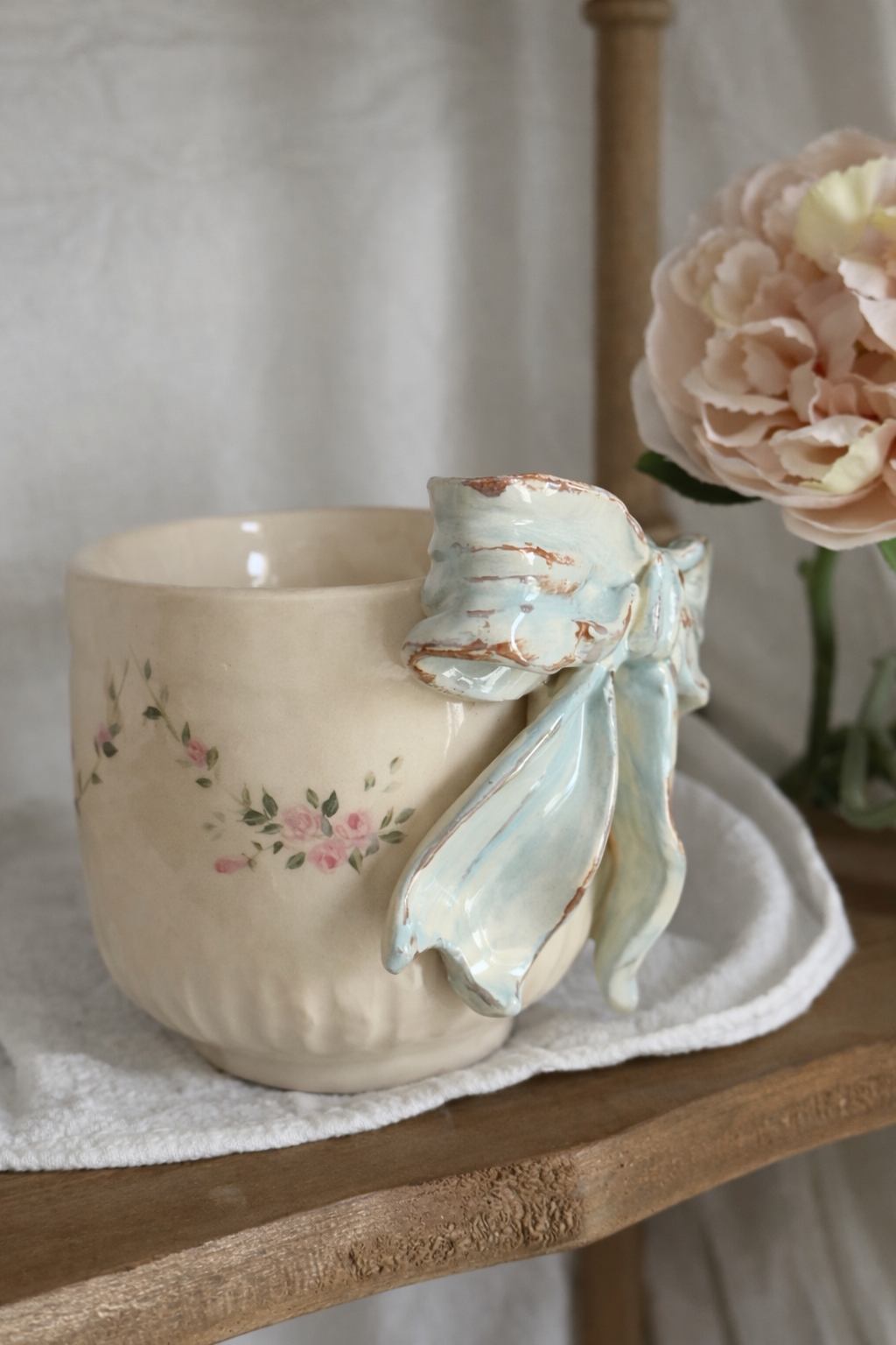 Bleu Héritage Fleuri